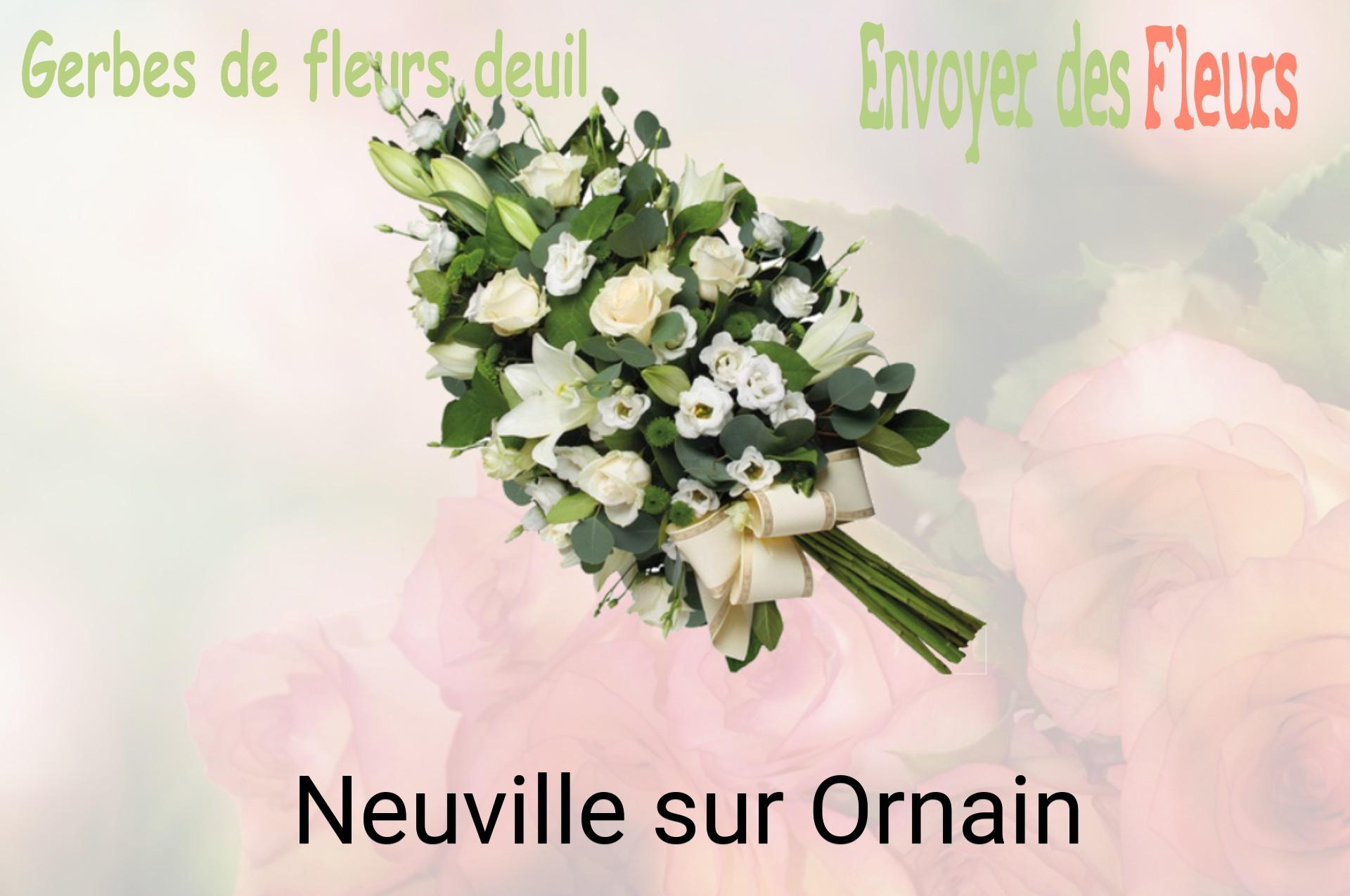 Gerbe de fleurs de deuil livrée à Neuville-sur-Ornain